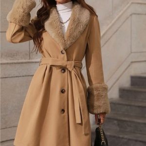 Overcoat with belt